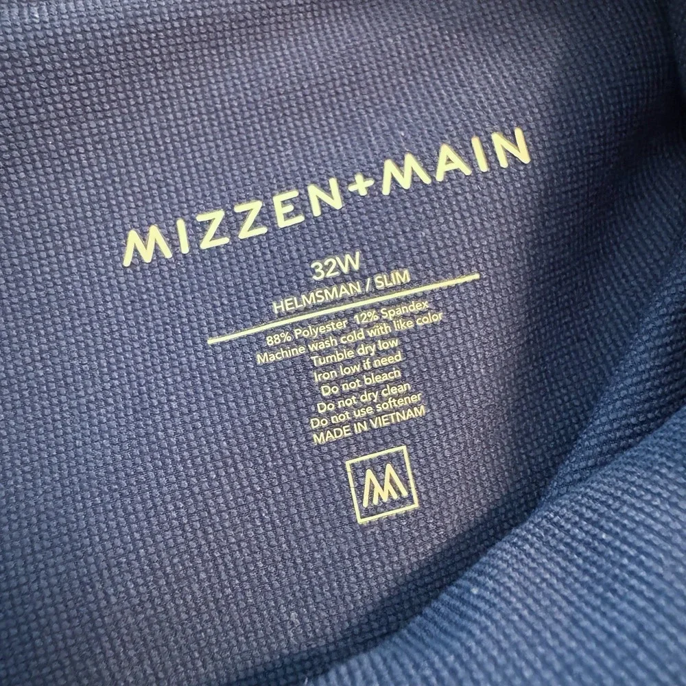 Mizzen Main Pants‎ Helmsman Slim Fit Joggers 32W 32x28 Performance Navy